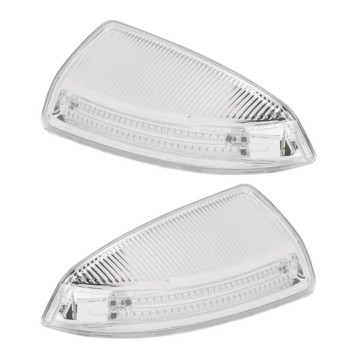 Qiilu Par de Indicador Espejo Retrovisor Luz de del Espejo de la Puerta Retrovisor de Señal de LED de Espejo de Puerta Retrovisor ​​Apto para C-Class W204 08-10 X2z658