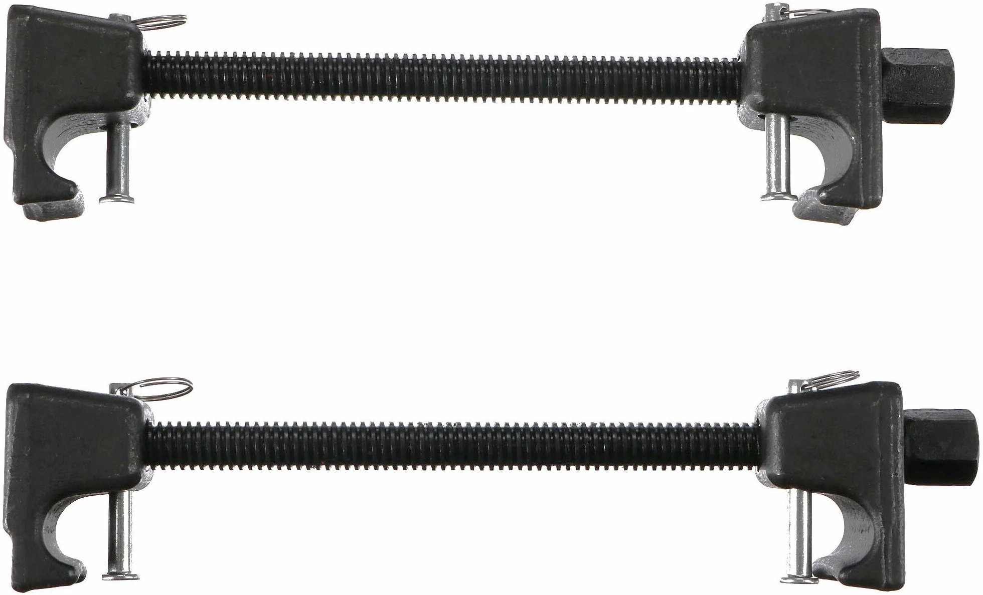 Mechanic Spring Set 4 | Heavy-Duty | 2 Unidades de tensores de muelles para Coche con Pasador | 380 mm de tensión | Tuning | Bajada de muelles y amortiguadores