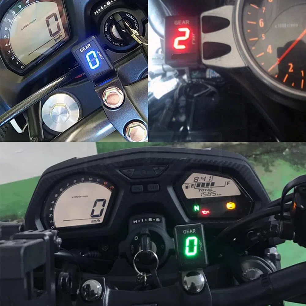Indicador de marcha de motocicleta resistente al agua compatible con Suzuki DL1000V GSXR GSR 400 600 750 GSX1300 GSX1400