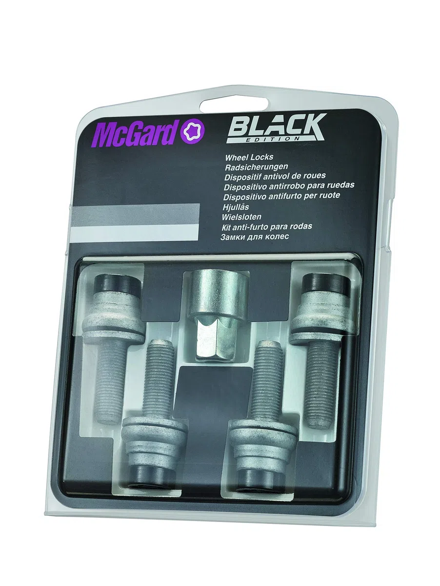 McGard 26002 SUB - Tornillos antirrobo para ruedas (base plana, M12 x 1,25, longitud del vástago 34,3 mm, SW21)