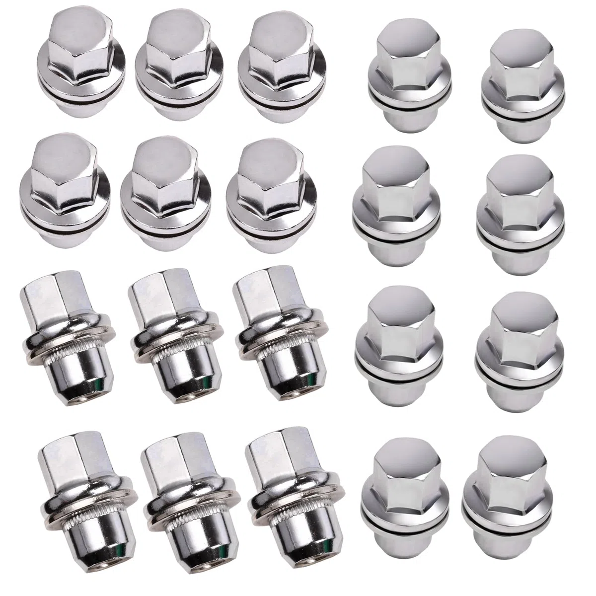 Juego de tuercas de rueda con 20 piezas de tuercas de rueda de acero aleado, compatible con LR Sport 2005-2013, Discovery LR3 LR4 2004-2014, L322 2006-2012, repuesto para LR068126 RRD500290