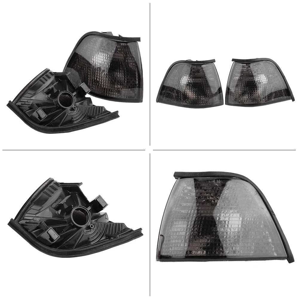 Yctze para faros para e36 compact intermitentes e36 e36 sedan lights Par de cubiertas para luces de esquina para Serie 3 318i 325i E36 4DR Sedan & Wagon 92-98 Cubierta de luz de esquina Cubierta