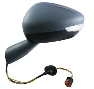 CG94 Retrovisor eléctrico térmico con faro izquierdo [lado del conductor] para coche: C4 Picasso - Calota para pintar - 6 pines