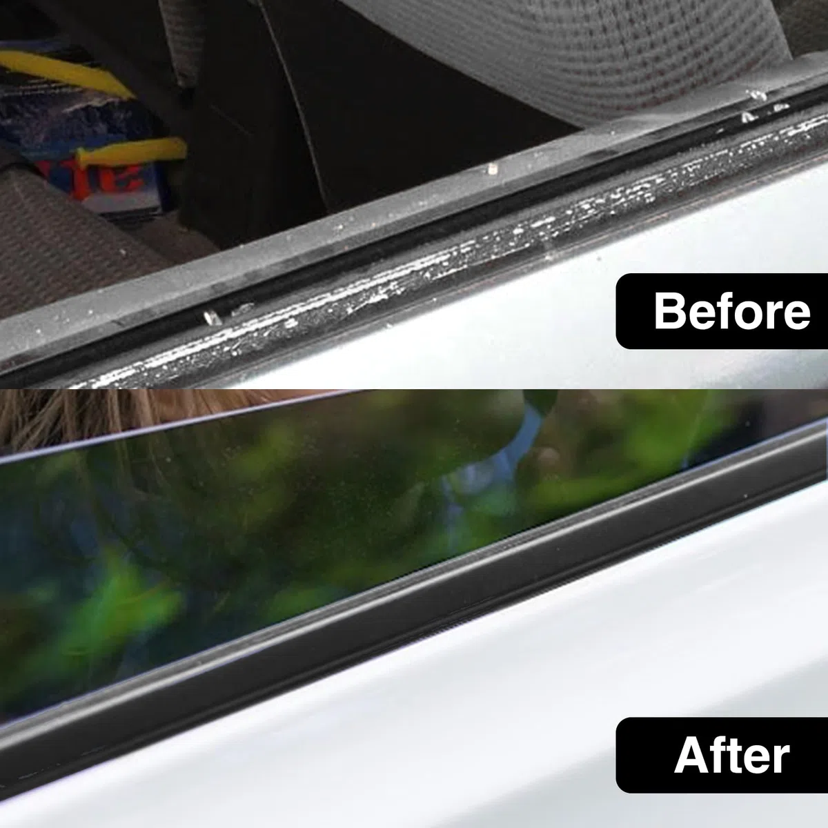 4 correas de sellado para molduras de ventana compatibles con Honda Civic de 4 puertas Sedan 2016 2017 2018 2019 2020 2021 reemplaza # 72450-TEA-T01 72410-TEA-T01 72950-TEA-T01 72911 0-TEA-TÉ 01