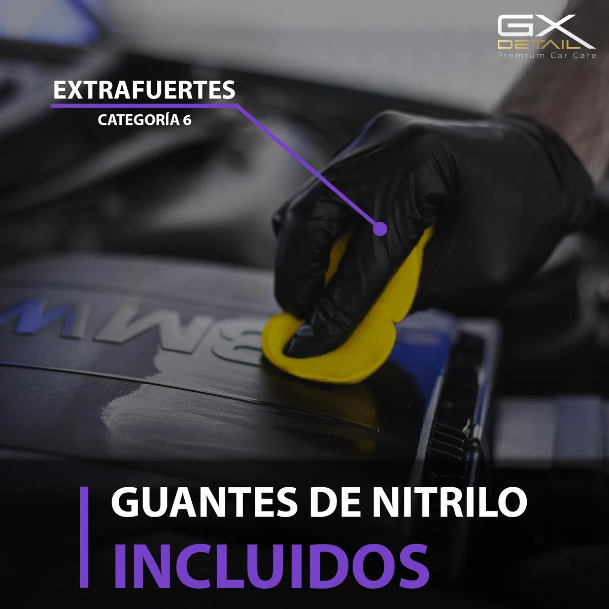 GxDetail Gel Abrillantador de Neumáticos y Plásticos Exteriores para Coche 5 litros – Brillo Duradero y Protección UV – Acabado Brillo sin Residuos Grasos – Fórmula de Larga Duración.
