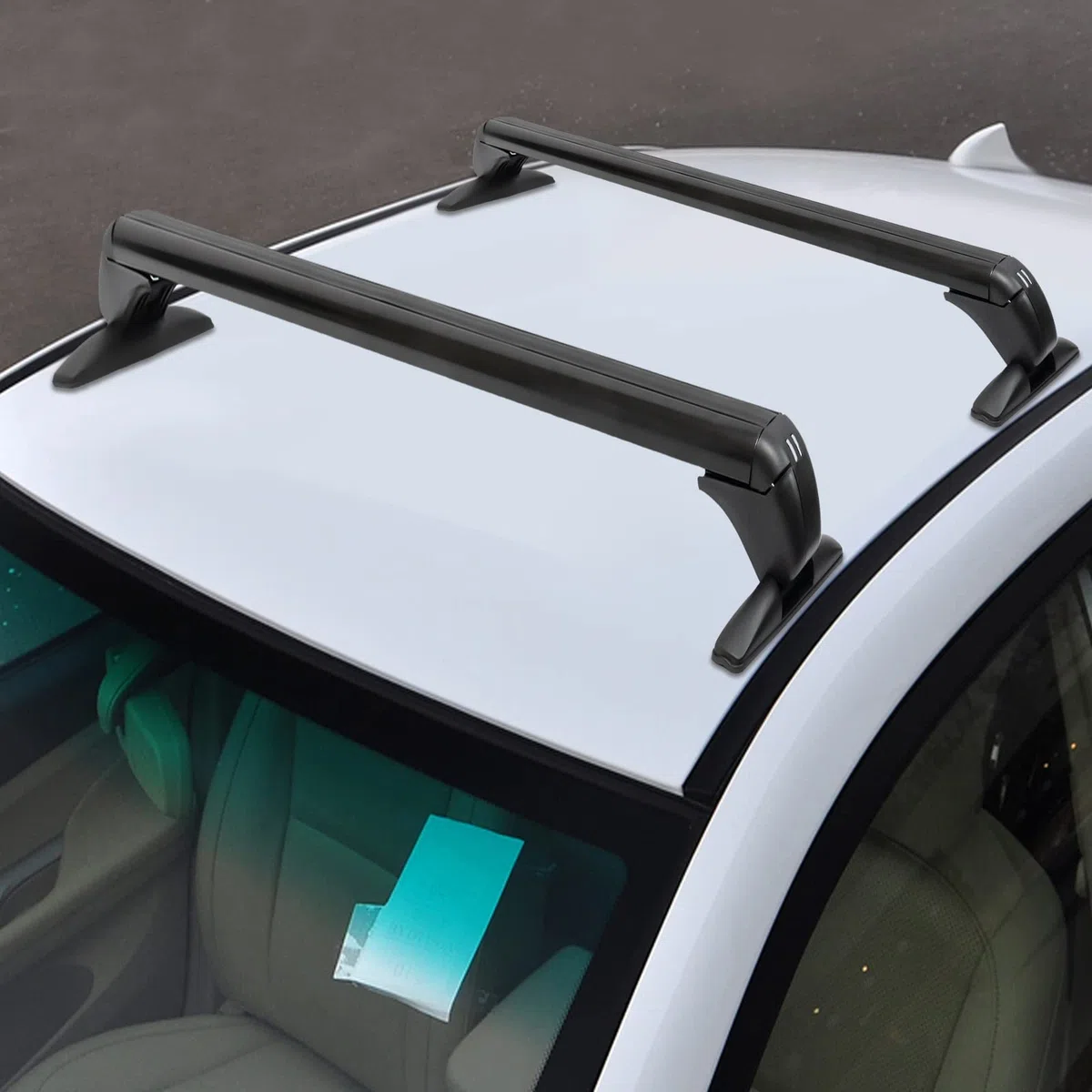 Barras de Techo universales de Aluminio,baca Coche Universal,Barras Techo Coche,Carga máxima de 45 kg,aptas para la mayoría de Coches de 4 o 5 Puertas