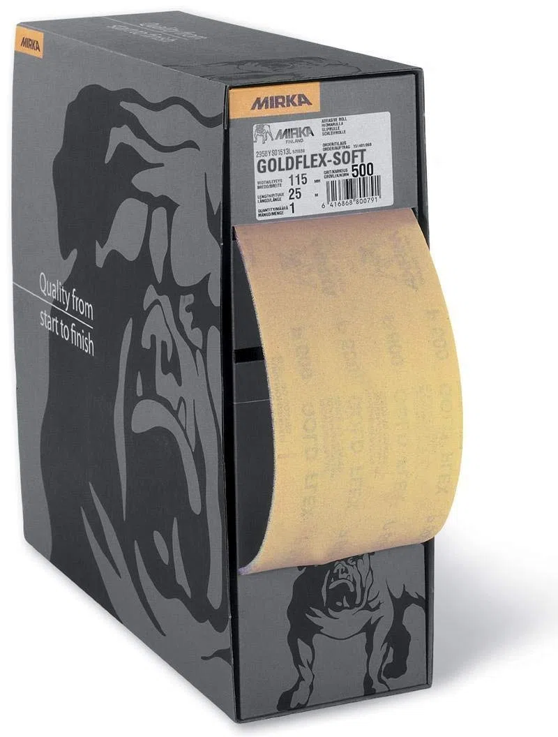 Mirka 2912707018 Oro Flex de Soft Perf. Rollo P180, 115 x 125 mm, 200 Pro Roll