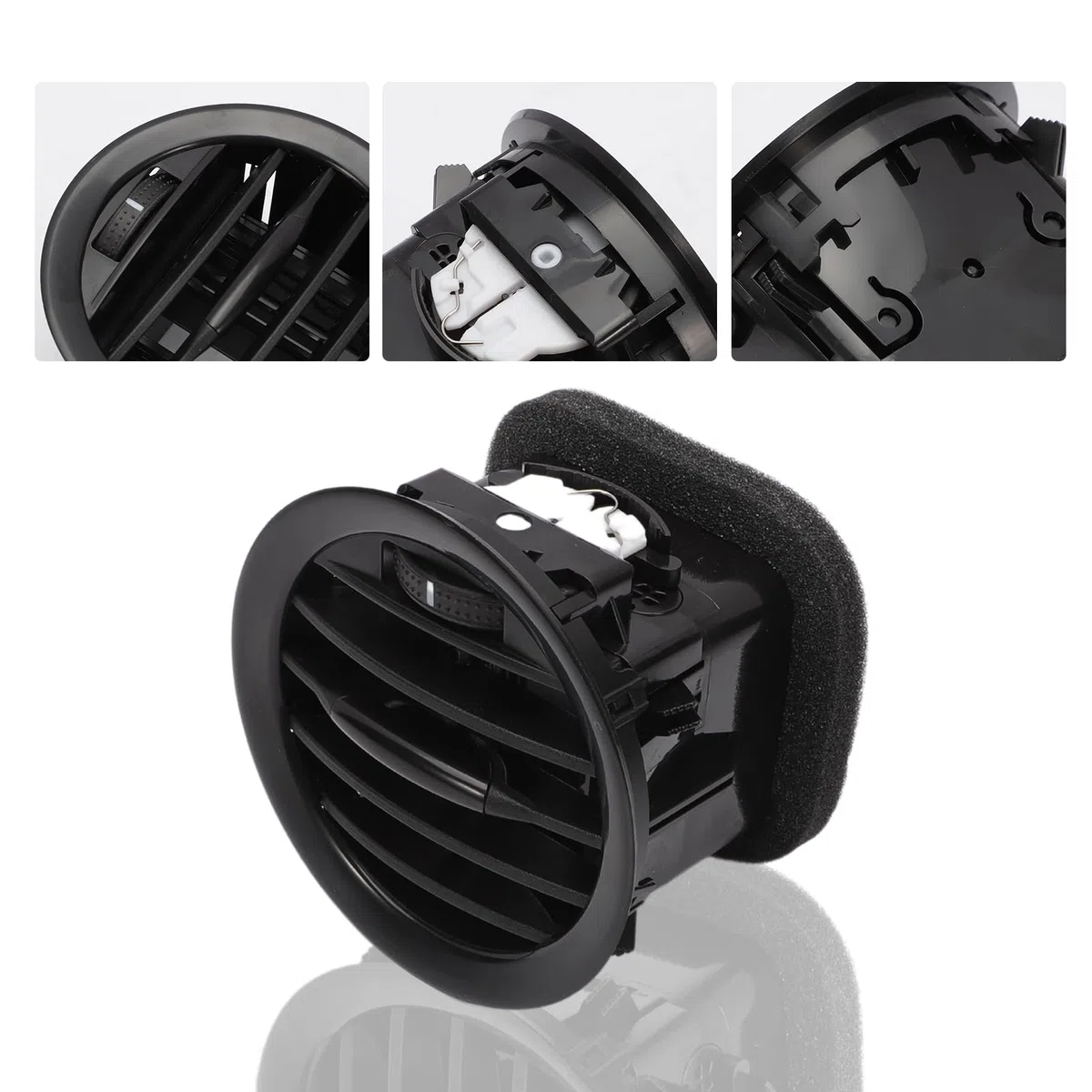 4pacs Cubierta de ventilación de aire acondicionado Rejilla de salida del tablero compatible con Opel Corsa D 13417363