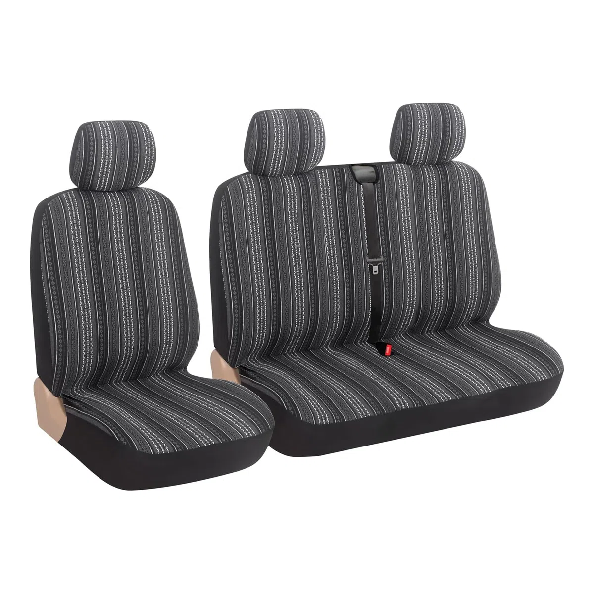 AUTOYOUTH Funda Universal para Asiento de Coche, Camión, Furgoneta, SUV, Compatible con Airbag (2 + 1)