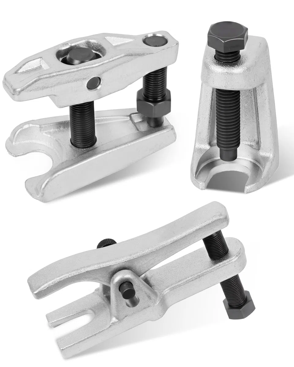 DAYUAN Juego de 3 piezas: extractor de rótula, extractor de terminal de dirección, extractor de articulación esférica, herramienta
