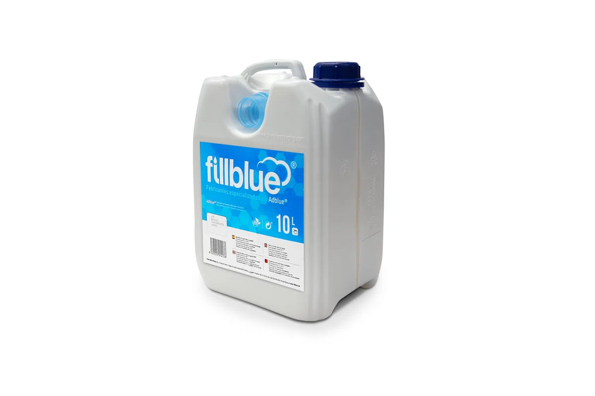 Garrafa de 10 litros de Adblue con cánula para dispensar, aditivo solución de urea para vehiculos con Sistema Tratamiento SCR