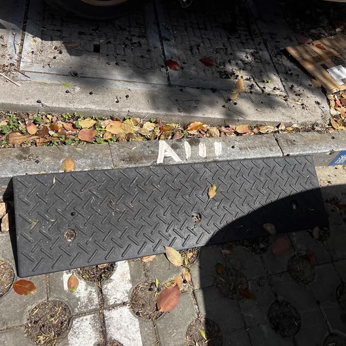 Genérico Rampa de Goma Resistente para sillas de Ruedas - Rampa Segura de 6 cm para umbrales de Scooters de Movilidad Que facilita el Acceso sobre escalones y bordillos - Ideal para usuarios de Silla