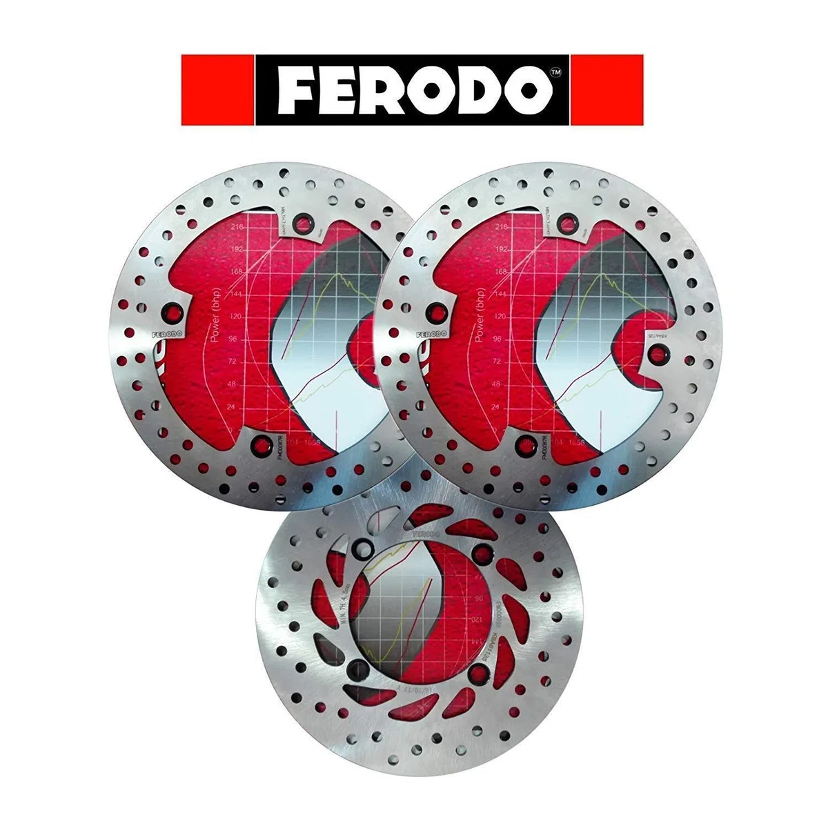 Kit de disco de freno delantero trasero Ferodo XL V Transalp 600 650 700