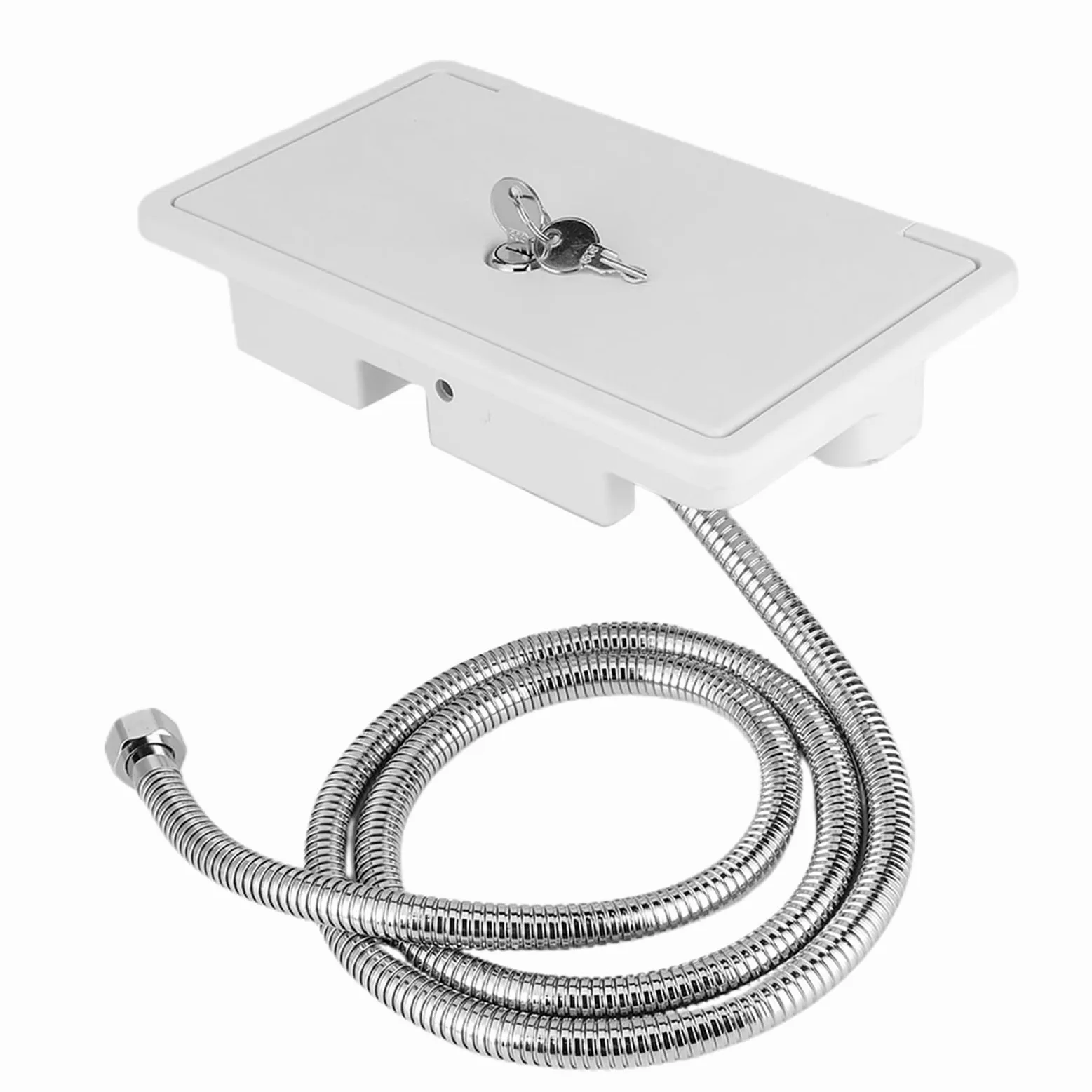Caja de Ducha Exterior con Interruptor de Frío y Calor con Kit de 2 Llaves, Caja de Ducha RV Apta para Barco Marino, Autocaravana, Caravana,Piezas para vehículos recreativos