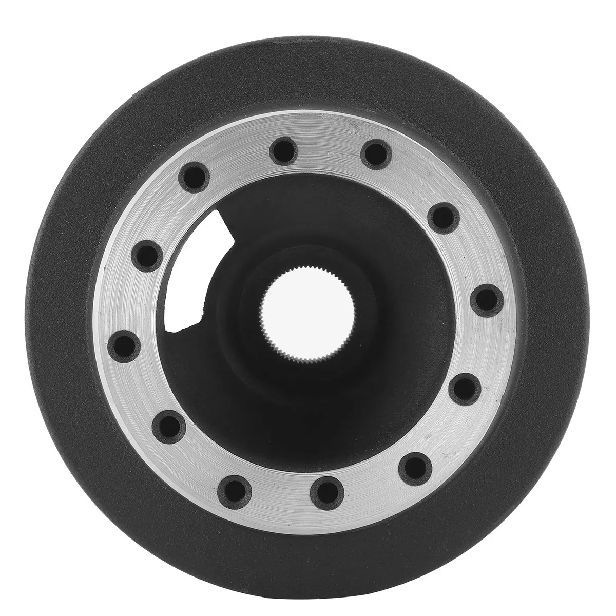 Kit de adaptador de cubo de volante, kit de adaptador de cubo de liberación rápida de volante de aluminio negro, accesorio de reacondicionamiento de coche de repuesto apto para