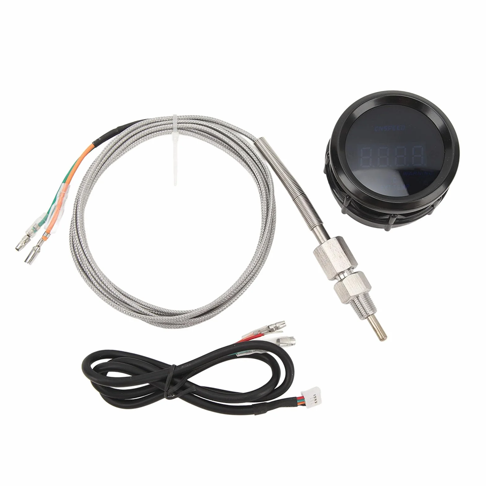 Medidor de Temperatura de Gases de Escape Medidor EGT con Sensor de Alta Precisión Ajuste Universal 52 Mm 12 V para Automóviles