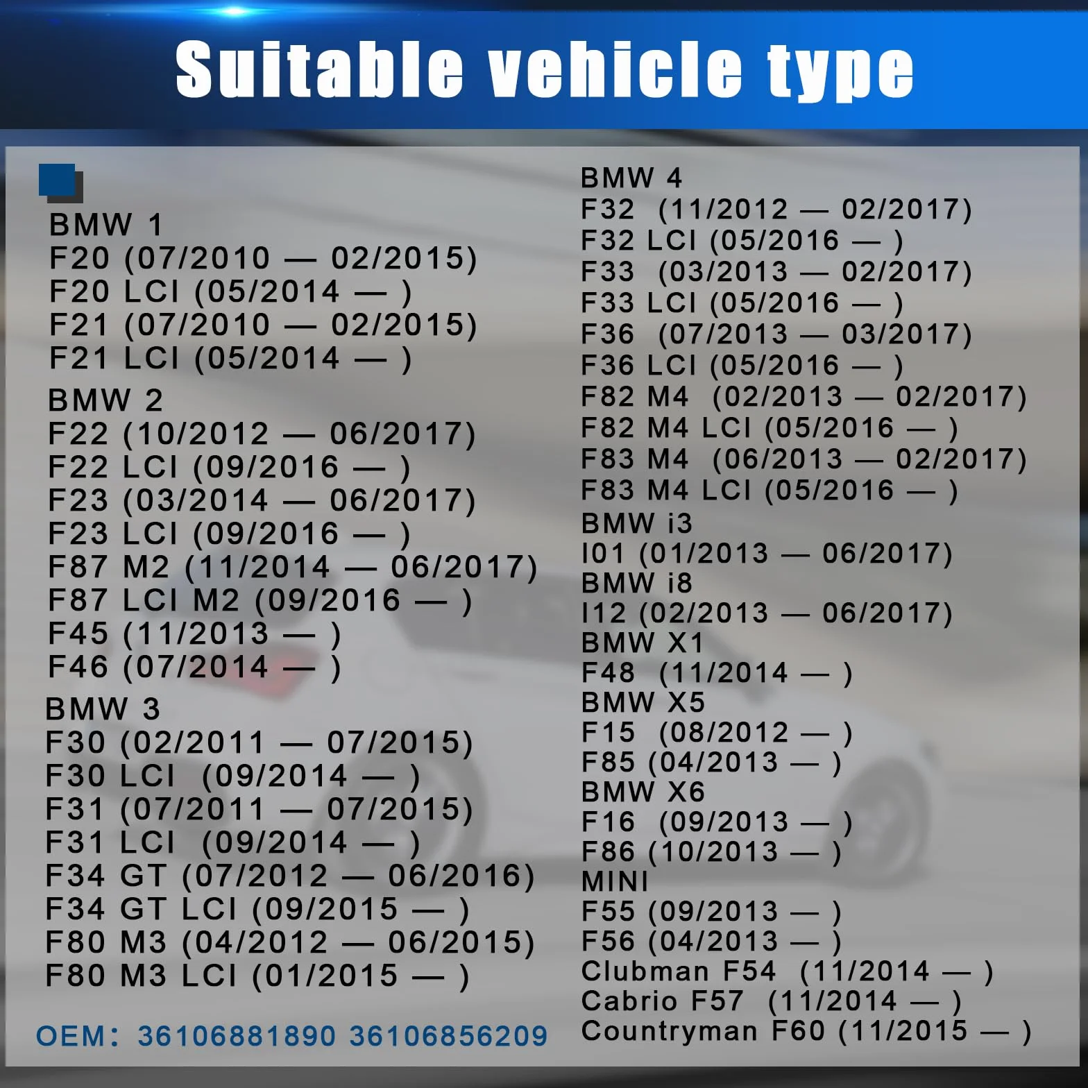 RDKS TPMS - Sensor de Presión de Neumáticos Compatible con BMW Serie 1 3 4 M3 F20 F21 F22 F23 F87 F45 F30 F31 F32 F33 F34 F36 i3 i8 X1 X2 X5 X6 36106881890 36106856209