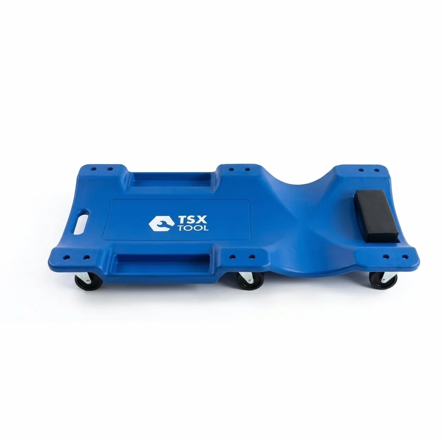 SATKIT Camilla Mecánica con Ruedas para Taller – Diseño Ergonómico, Reposacabezas Acolchado y Soporte de hasta 150 kg – HDPE Resistente al Aceite y Disolventes