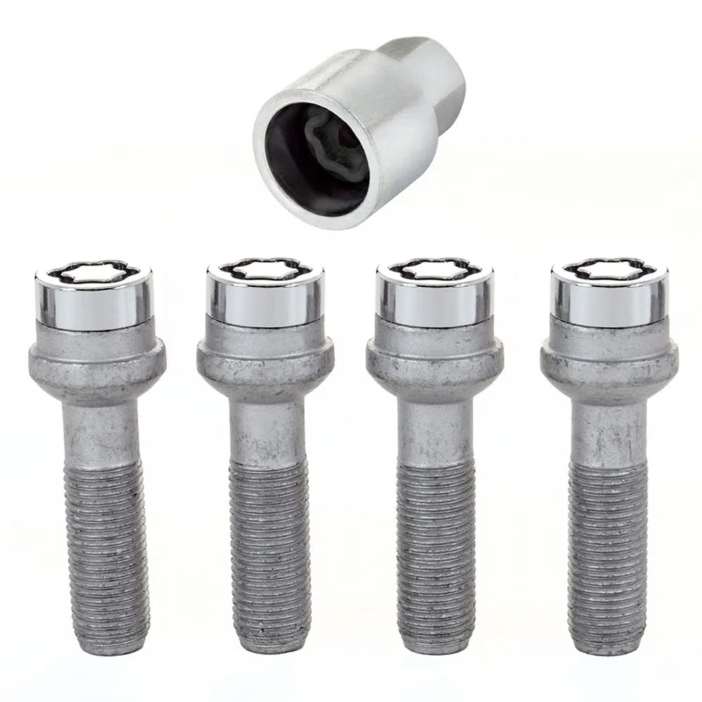 McGard 28044SU Standard - Tornillos antirrobo para rueda (base esférica, M14 x 1,50, longitud del vástago 37.1 mm, SW19)