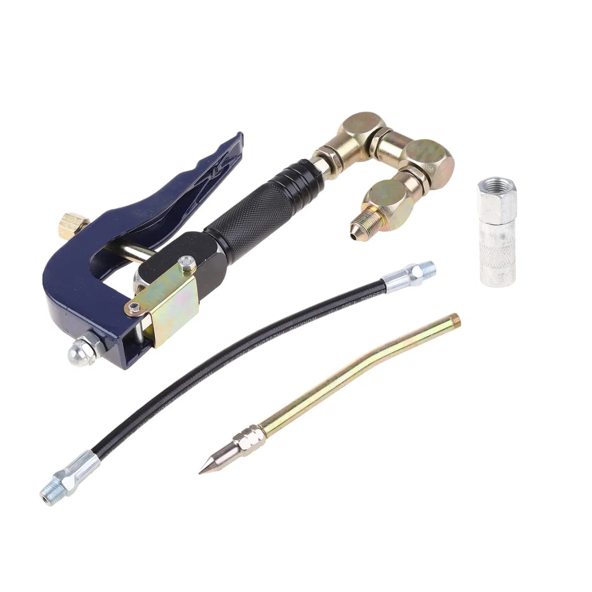 Engrasador de aire Inyector de alta presión Grasa Pistola de grasa neumática para automóviles Barcos Equipos agrícolas Pistola neumática Inyector de alta presión Grasa Manguera flexible