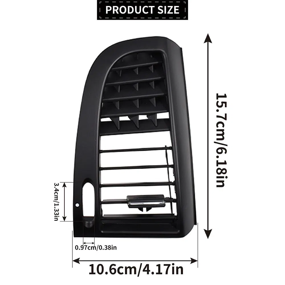 Rejilla de Ventilación del Salpicadero Delantera Derecha Compatible con Vito Viano W636 W639 2004-2015