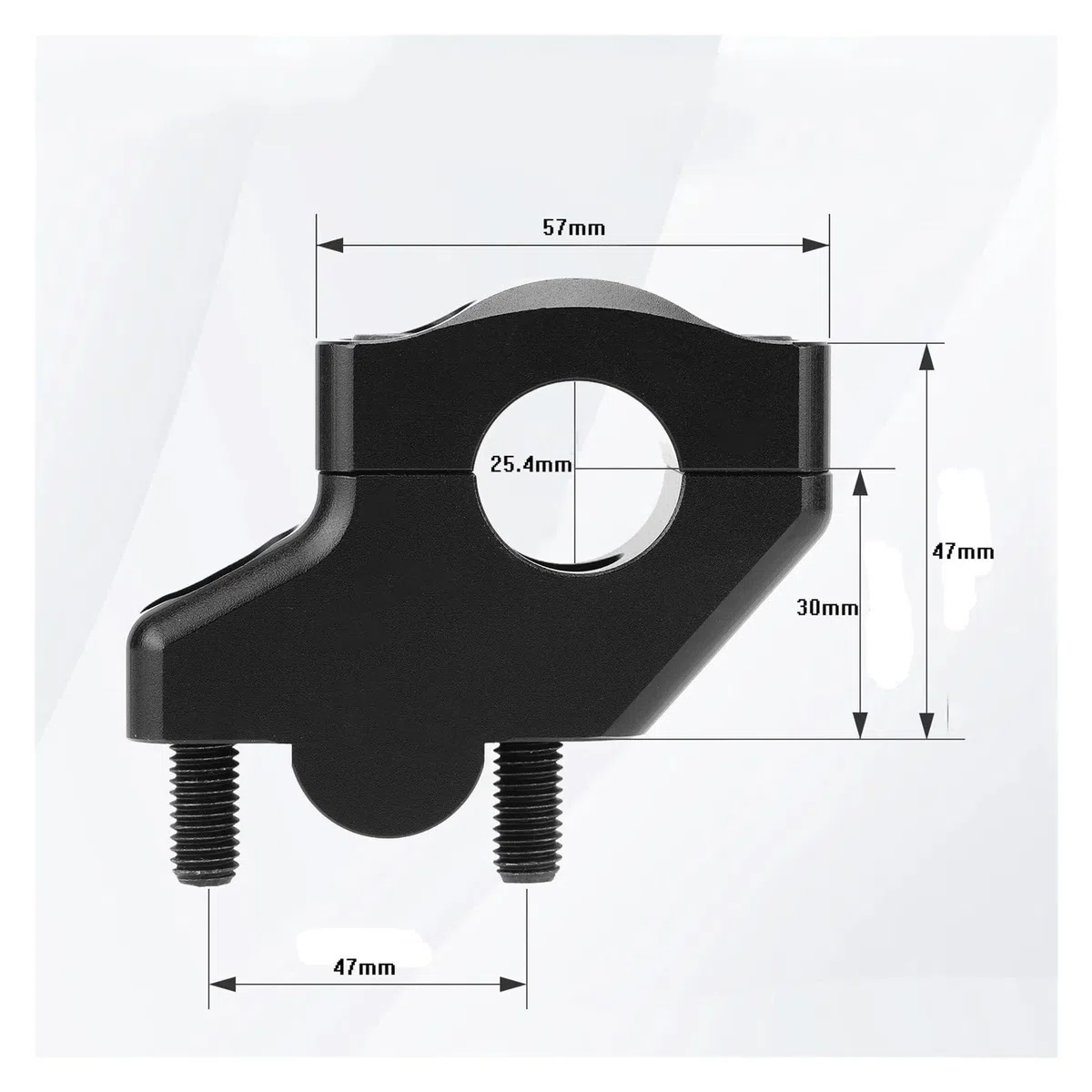 Elevador De Manillar Moto para Triumph para Bonneville T100 2001-2024 Elevadores Abrazadera Montaje Manillar con Desplazamiento 1" para Motocicleta Accesorio Compatible Elevador Manillar(Black)