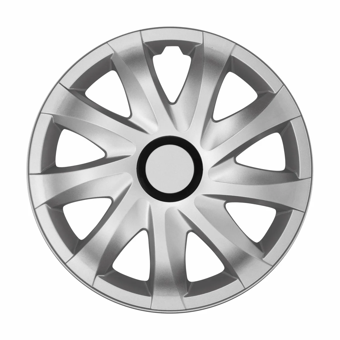 Tapacubos KANDO Plateado 14", set 4 piezas, color plata