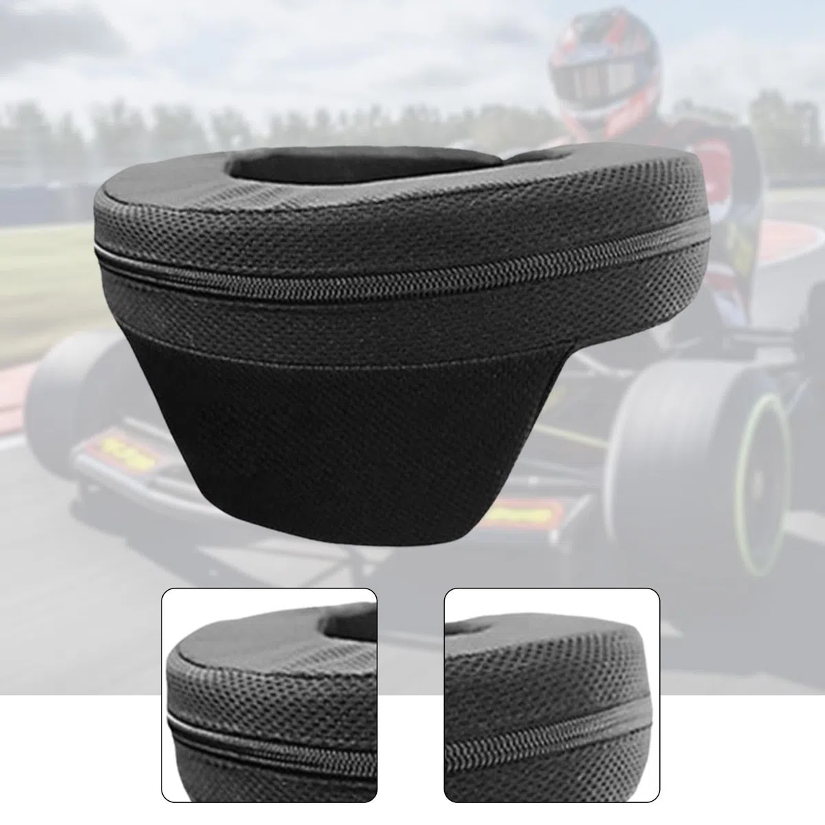 predolo Protector de Cuello Go con absorción de Impactos, Multifuncional, ergonómico, para Entrenamiento en Circuito de Juegos al Libre, Adulto Negro