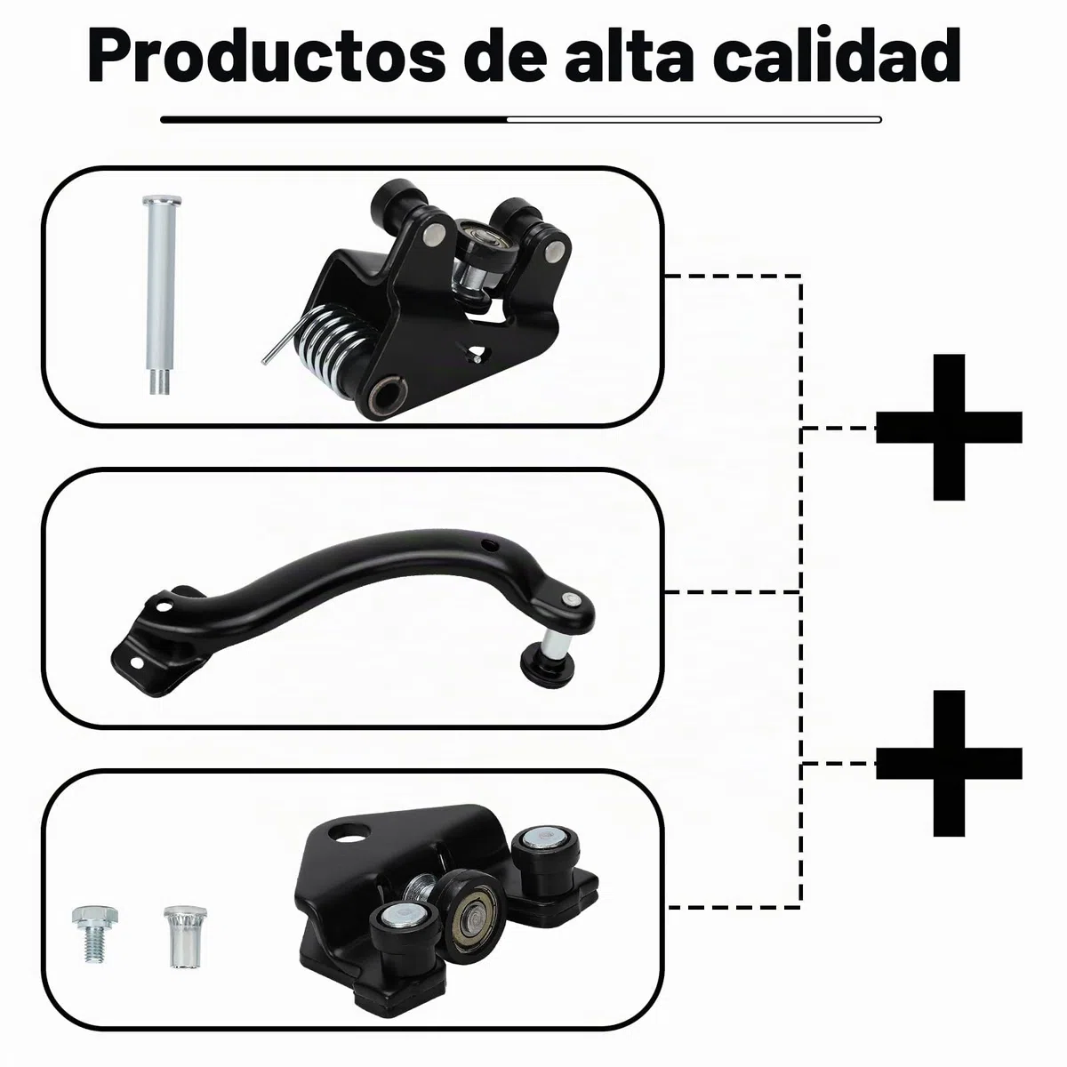 Guía de Rodillo de Puerta Corredera Reemplazo para 2001-2015 Renault Trafic Nissan Primastar Opel Vivaro, Rodillos de Puerta Corredera Inferior Derecha 7700312370 770312372 7700312012