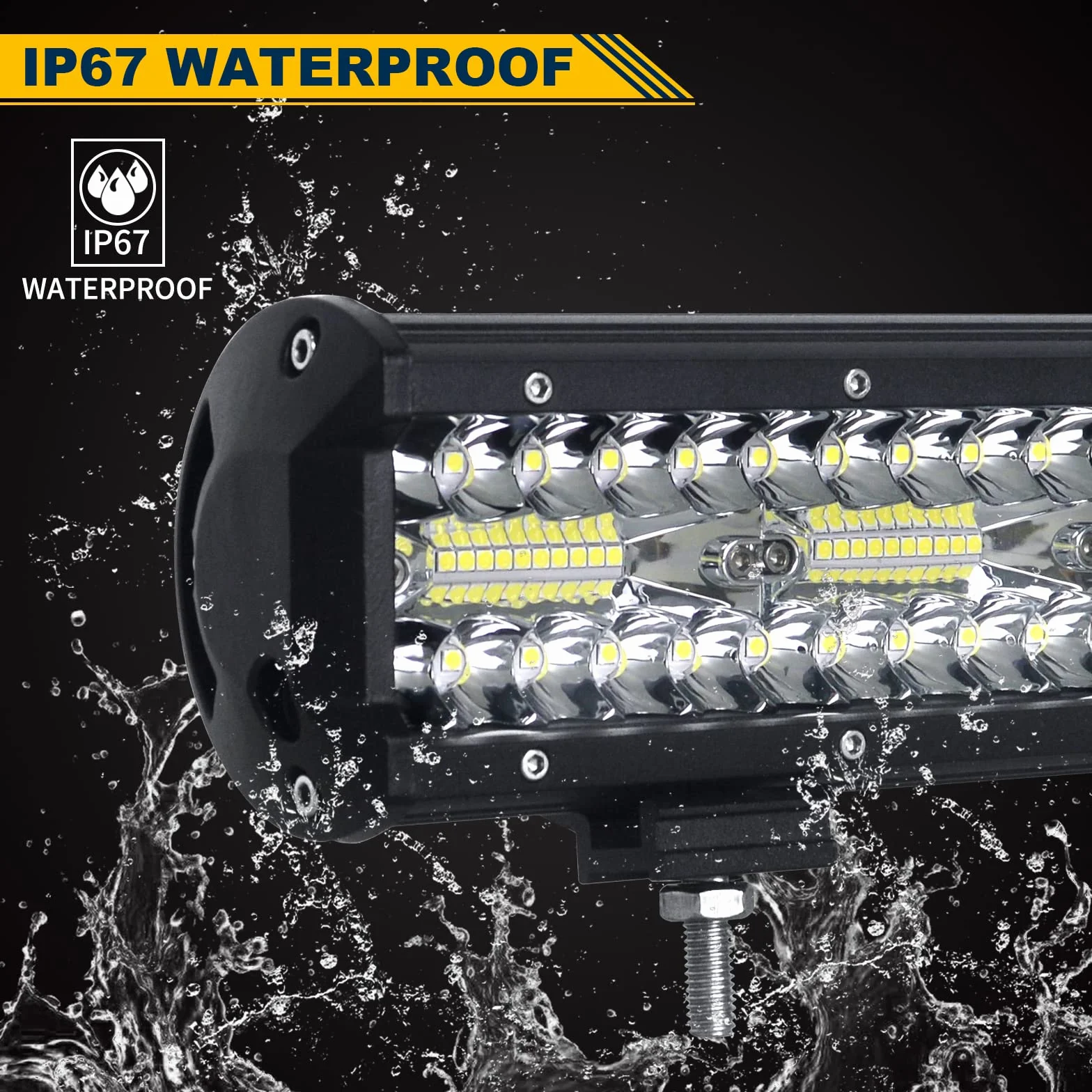 SKYWORLD 2 pcs Faro de trabajo led, 18 cm 7 pulgadas 120W faros trabajo focos Led tractor 12v 24v para off road camión coche ATV 4x4 todoterreno vehículos, 6000K blanca faros antiniebla
