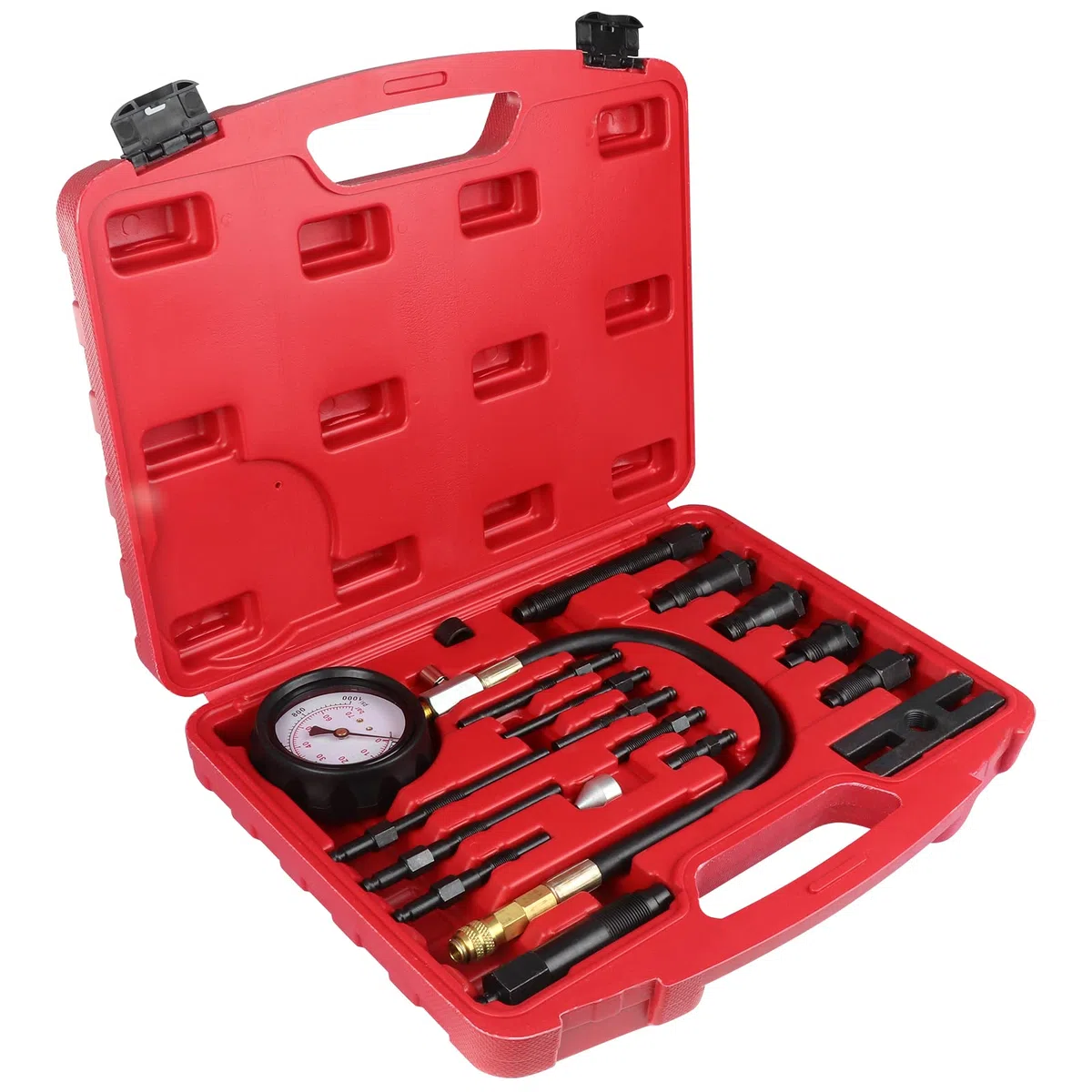 Probador de compresión de motor diésel HSEAMALL,TDI CDI Cylinder Pressure Diagnosis Tool,Auto Car Tractor Diesel Engine Testing Gauge Manometer Kit