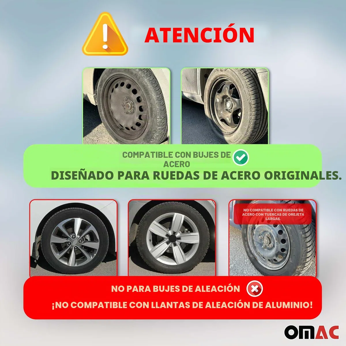 Sparco Cubiertas de ruedas Lazio SPC1691BKGR de 16 pulgadas, negro/gris