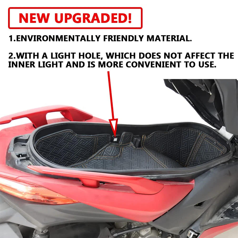 Genérico Medio Ambiente Almohadilla Compartimento Revestimiento protección Maletero de Motocicleta Alfombrilla de Caja de Almacenamiento para Yamaha Xmax 125 Xmax 250 Xmax 300 Xmax 400 Tricity 300