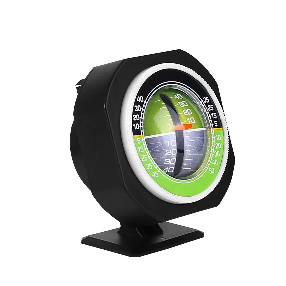 Inclinómetro Coche, Mini Brújula Ángulo Medidor de Nivel al Aire Brújula de Bola Luminoso LED de Ángulo Medidor de Coche Balanceador Equipo de Medición reemplazo para Vehículo de Automóvil