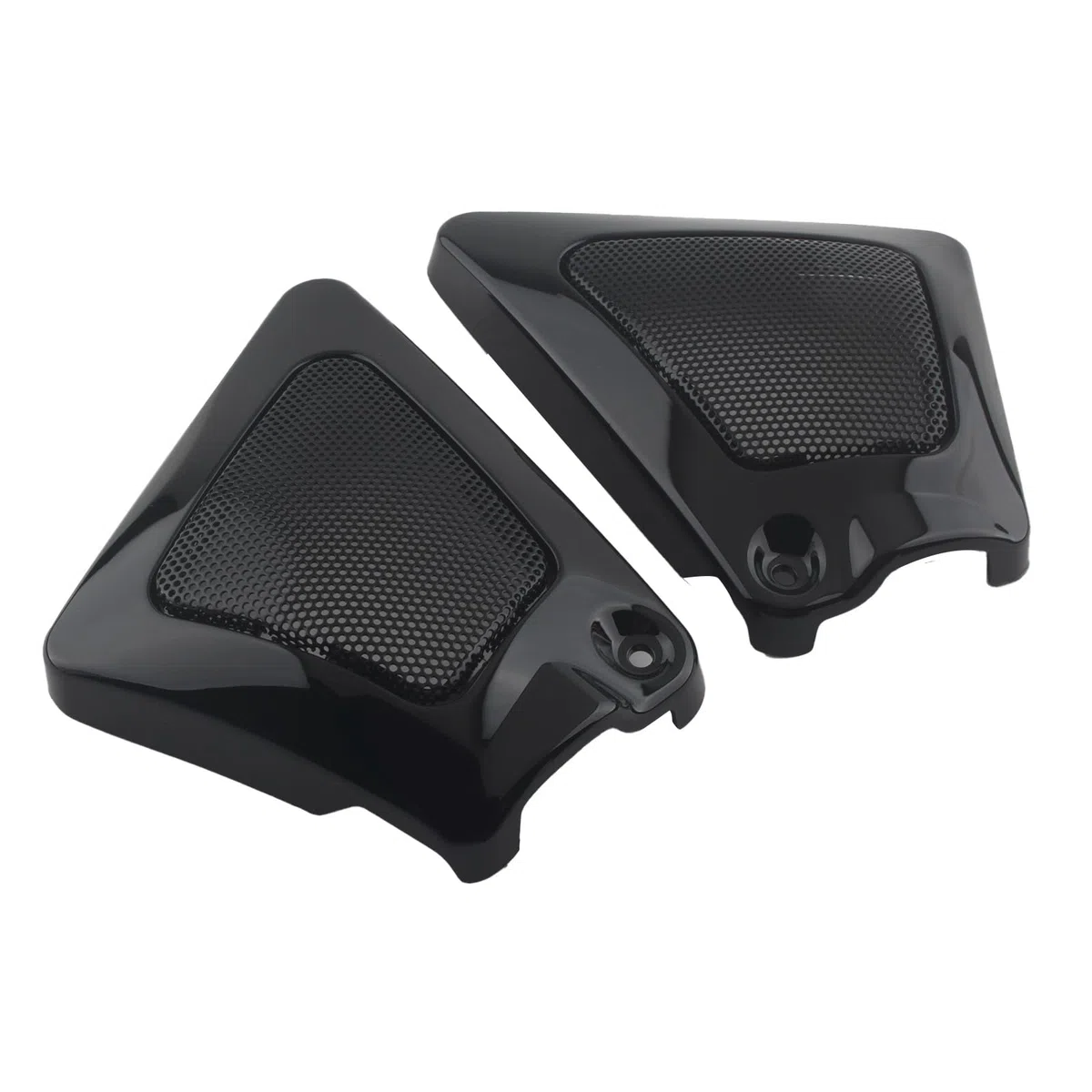 2 protectores de tapa lateral izquierda y derecha para marco de caja de aire negro para Harley V-Rod VRSCA VRSCB 2002-2006