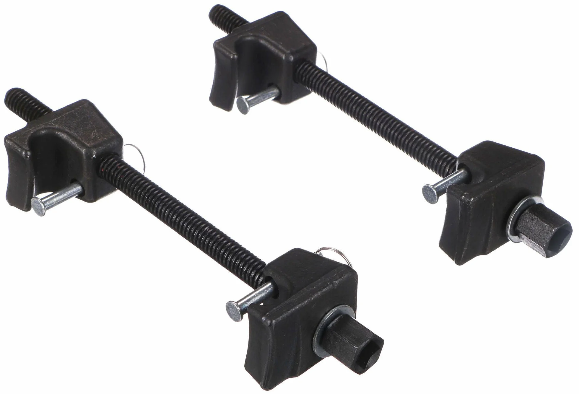 Mechanic Spring Set 4 | Heavy-Duty | 2 Unidades de tensores de muelles para Coche con Pasador | 380 mm de tensión | Tuning | Bajada de muelles y amortiguadores